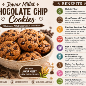 Jowar Millet Chocolate Chip Cookies