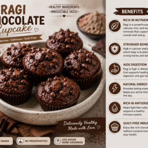 Ragi Chocolate Cupcake